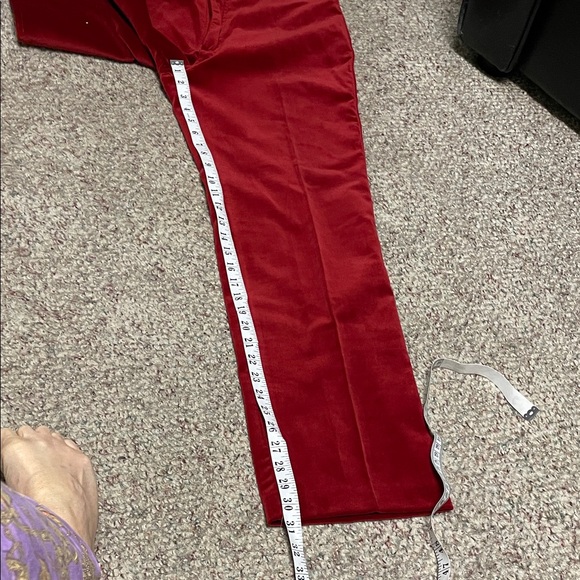 Vintage 70s velvet “bobos” Red wide leg high rise Pants in new condition - Picture 9 of 10